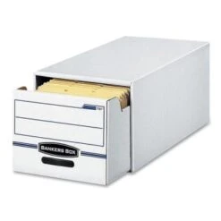 Bankers Box® Stor/drawer White/blue Letter-Size File Storage Drawer, Case Of 6