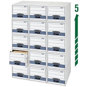 Bankers Box® Stor/drawer Steel Plus Black/white Drawer File, Case Of 6 3 Bankers Box® Stor/drawer Steel Plus Black/white Drawer File, Case Of 6