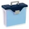 Office Depot® Clear/blue Small Mobile File Box -Whirlpool Shop 739634 w MainProductImage BUS Lg