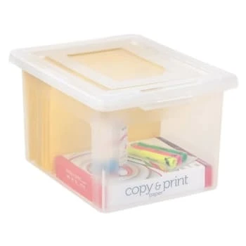 Office Depot® Clear Plastic Letter And Legal File Tote 3 Office Depot® Clear Plastic Letter And Legal File Tote