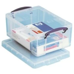 Really Useful Boxes® 9 Liter Clear Plastic Storage Box