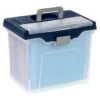 Office Depot® Clear/blue Large Mobile File Box -Whirlpool Shop 739675 w MainProductImage BUS Lg
