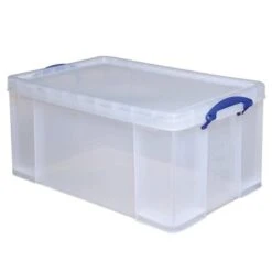 Really Useful Boxes® 64 Liter Clear Plastic Storage Box