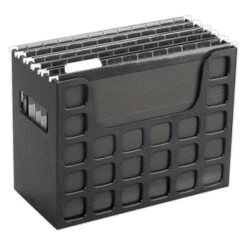 Oxford™ Decoflex Black Plastic File Holder