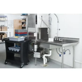 Rubbermaid 4-Compartment Plastic Cutlery Bin (Gray) (12-Pack) 7 Rubbermaid 4-Compartment Plastic Cutlery Bin (Gray) (12-Pack) - Image 5