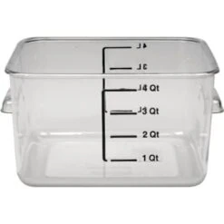 Rubbermaid 4 Qt Polycarbonate Square Storage Container (12-Pack)
