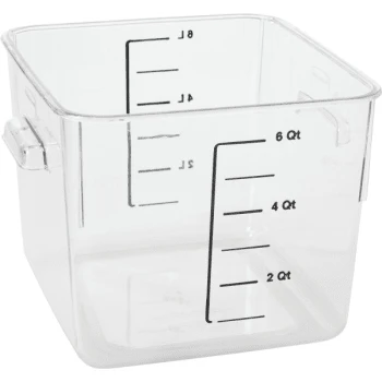 Rubbermaid 6 Qt Polycarbonate Square Food Storage Container (Clear) (12-Pack) 3 Rubbermaid 6 Qt Polycarbonate Square Food Storage Container (Clear) (12-Pack)
