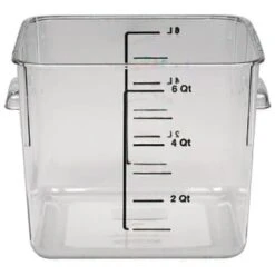 Rubbermaid 6 Qt Polycarbonate Square Food Storage Container (Clear) (12-Pack) 10 Rubbermaid 6 Qt Polycarbonate Square Food Storage Container (Clear) (12-Pack) -Whirlpool Shop 745930 w DetailedProductView2 Lg