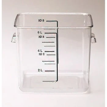 Rubbermaid 6 Qt Polycarbonate Square Food Storage Container (Clear) (12-Pack) 7 Rubbermaid 6 Qt Polycarbonate Square Food Storage Container (Clear) (12-Pack) - Image 5