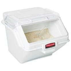 Rubbermaid Prosave 12.6 Gallon Shelf Ingredient Storage Bin W/ 2-Cup Scoop -Whirlpool Shop 745945 w DetailedProductView5 Lg