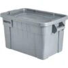 Rubbermaid 20 Gallon Brute Tote W/ Lid (Gray) (6-Pack) -Whirlpool Shop 745953 V Lg