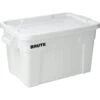 Rubbermaid 20 Gallon Brute Storage Tote W/ Lid (White) (6-Pack) -Whirlpool Shop 745954 V Lg