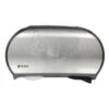 San Jamar Twin 2-Roll Toilet Paper Dispenser (Black/stainless Steel) 1 San Jamar Twin 2-Roll Toilet Paper Dispenser (Black/stainless Steel) -Whirlpool Shop 779049 MainProductImage Lg
