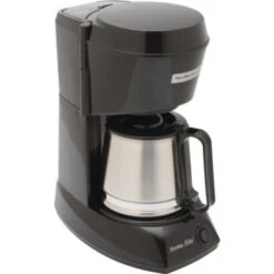 Hamilton Beach 4 Cup Coffeemaker Black Stainless Steel Carafe