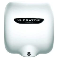 XLERATOR® High Speed Hand Dryer White Mtl Cover Noise Reduction Nozzle 110-120V