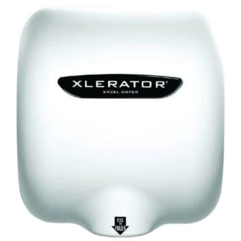 XLERATOR® High Speed Hand Dryer White Mtl Cover Noise Reduction Nozzle 110-120V 3 XLERATOR® High Speed Hand Dryer White Mtl Cover Noise Reduction Nozzle 110-120V