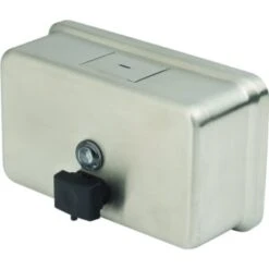 Bobrick® Wide Horizontal-Mount Soap Dispenser (Stainless Steel)