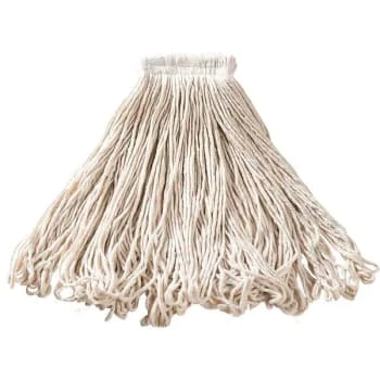 Rubbermaid® All Pro 24 Oz Cotton Wet Mop Head (White) W/ Universal Headband (Blue) (12-Pack) 4 Rubbermaid® All Pro 24 Oz Cotton Wet Mop Head (White) W/ Universal Headband (Blue) (12-Pack) - Image 2