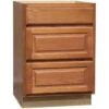 Hampton Bay 24x34.5x24" Raised Panel Base Kitchen Cabinet W/drawer Glides Oak -Whirlpool Shop TMP100431 MainProductImage Lg